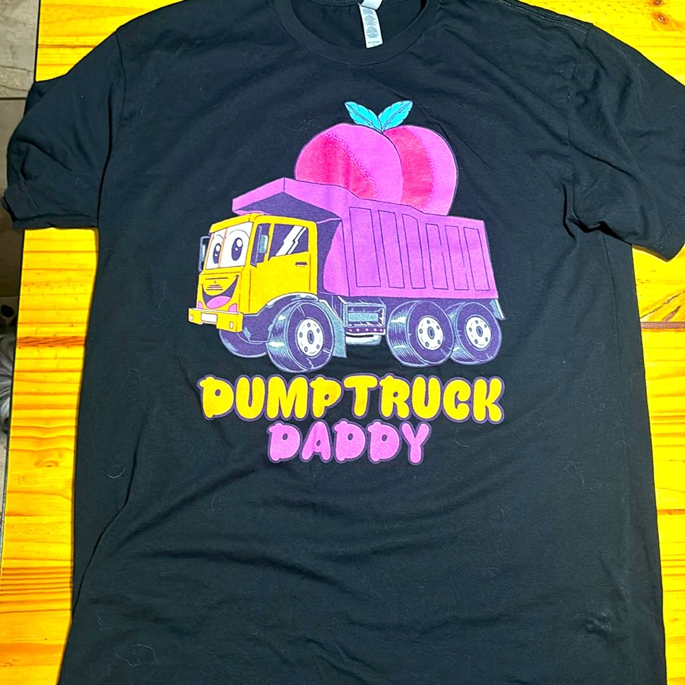 Dump Truck Daddy gym tshirt